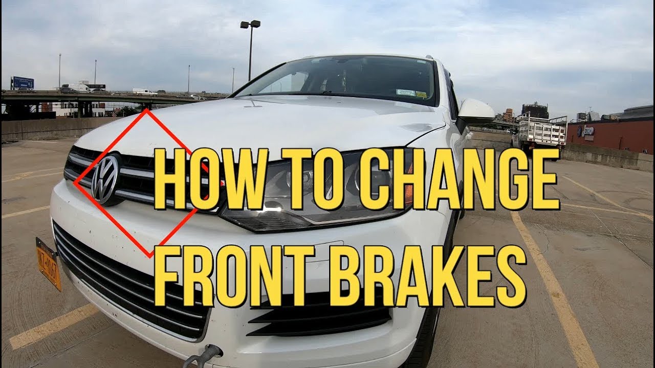 Как заменить передние тормоза и роторы своими руками на VW Touareg V8 Vantage Camaro SS и Ferarri