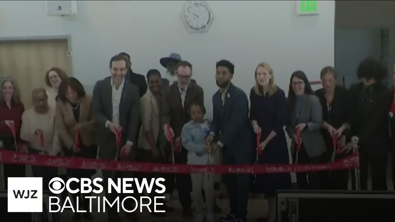 Ribbon cutting ceremony at Maree G Farring Elementary/Middle School in Baltimore
