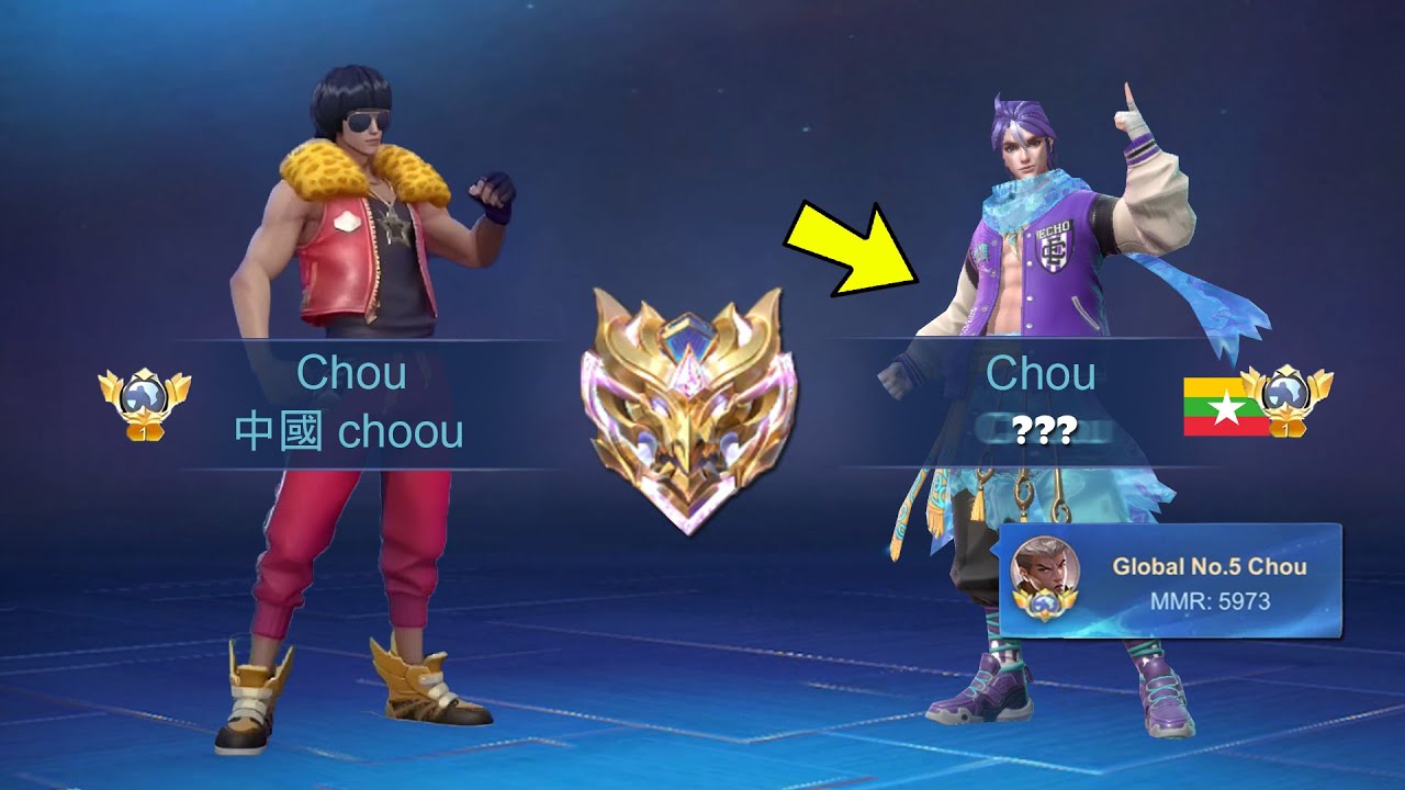 I MET GLOBAL CHOU IN RANKED!! MYANMAR BEST CHOU? (who will pick chou?) - Mobile Legends
