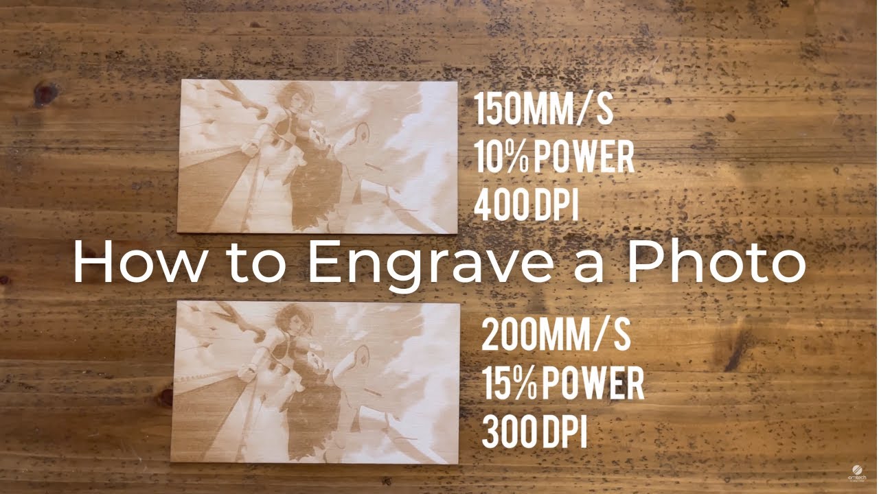 How to laser engrave a photo with a CO2 Laser Engraver - DIY Project Walkthrough - OMTech