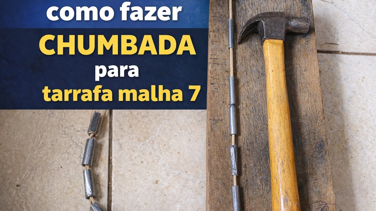 Cálculo da Chumbada:  Tarrafa malha 7 de 3 m