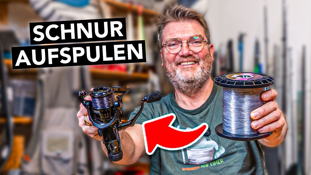 Angelschnur richtig aufspulen 🎣 Wie du deine Angelrolle bespulst (3 Methoden)