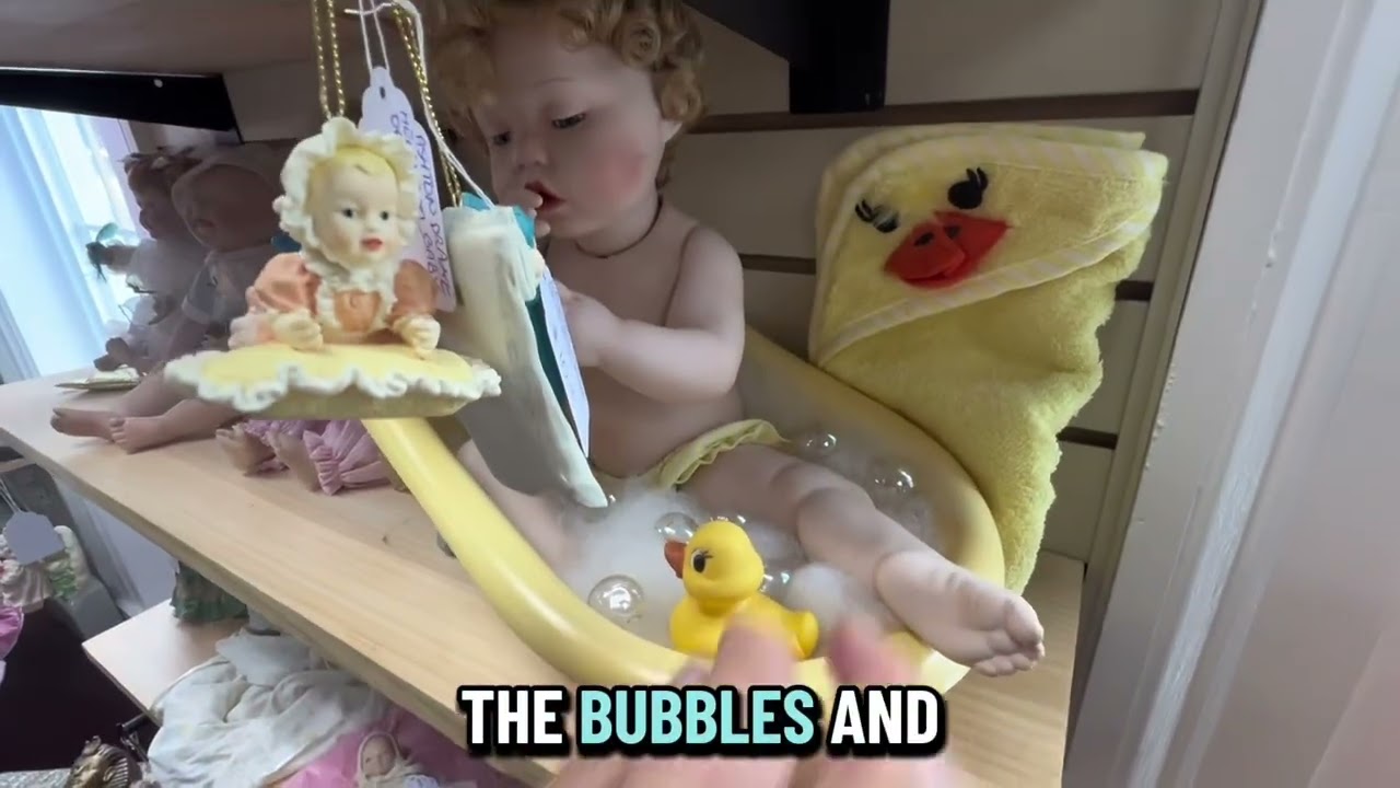 Vintage dolls are now up on the walls in the store