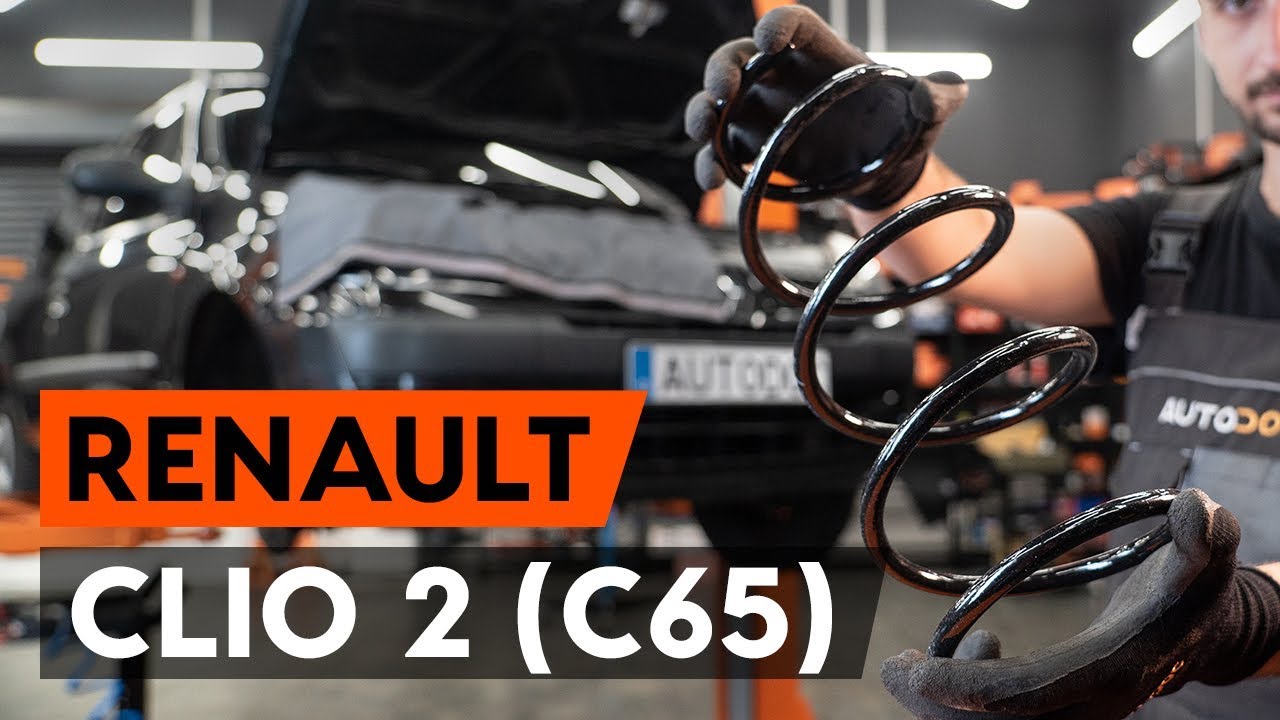Cómo cambiar los muelles de suspensión delantero en RENAULT CLIO 2 (C65) [VÍDEO TUTORIAL DE AUTODOC]