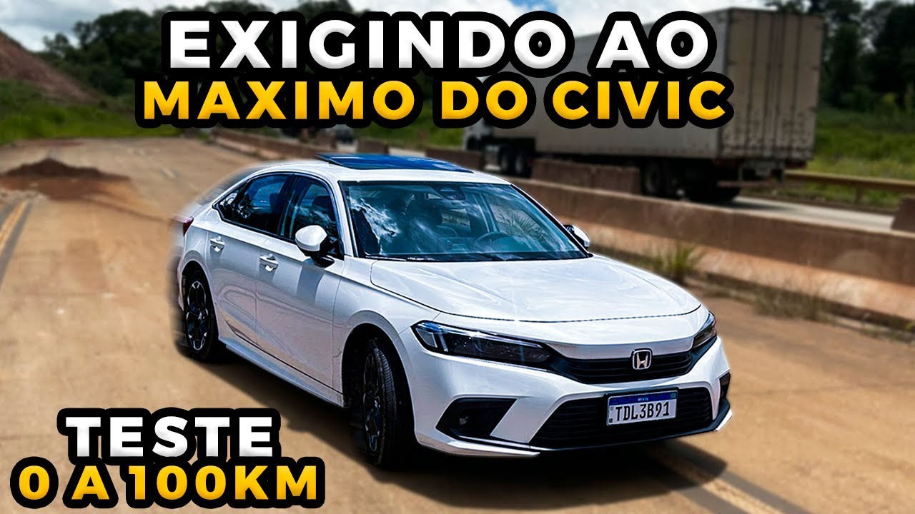 CIVIC 2025 HÍBRIDO TESTE EXTREMO (0 A 100 KM/H NA BR)