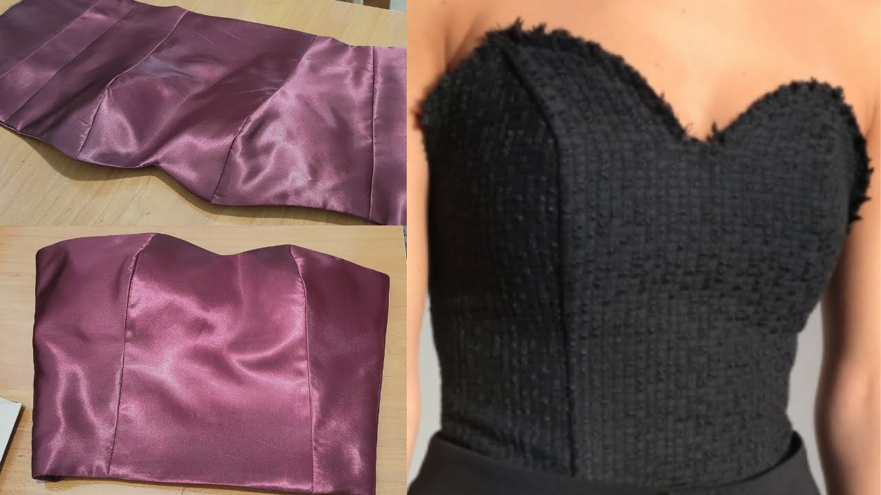 How To Cut And Sew Sweetheart Neckline Top/Sweetheart Neckline Tutorial /Sewing diy