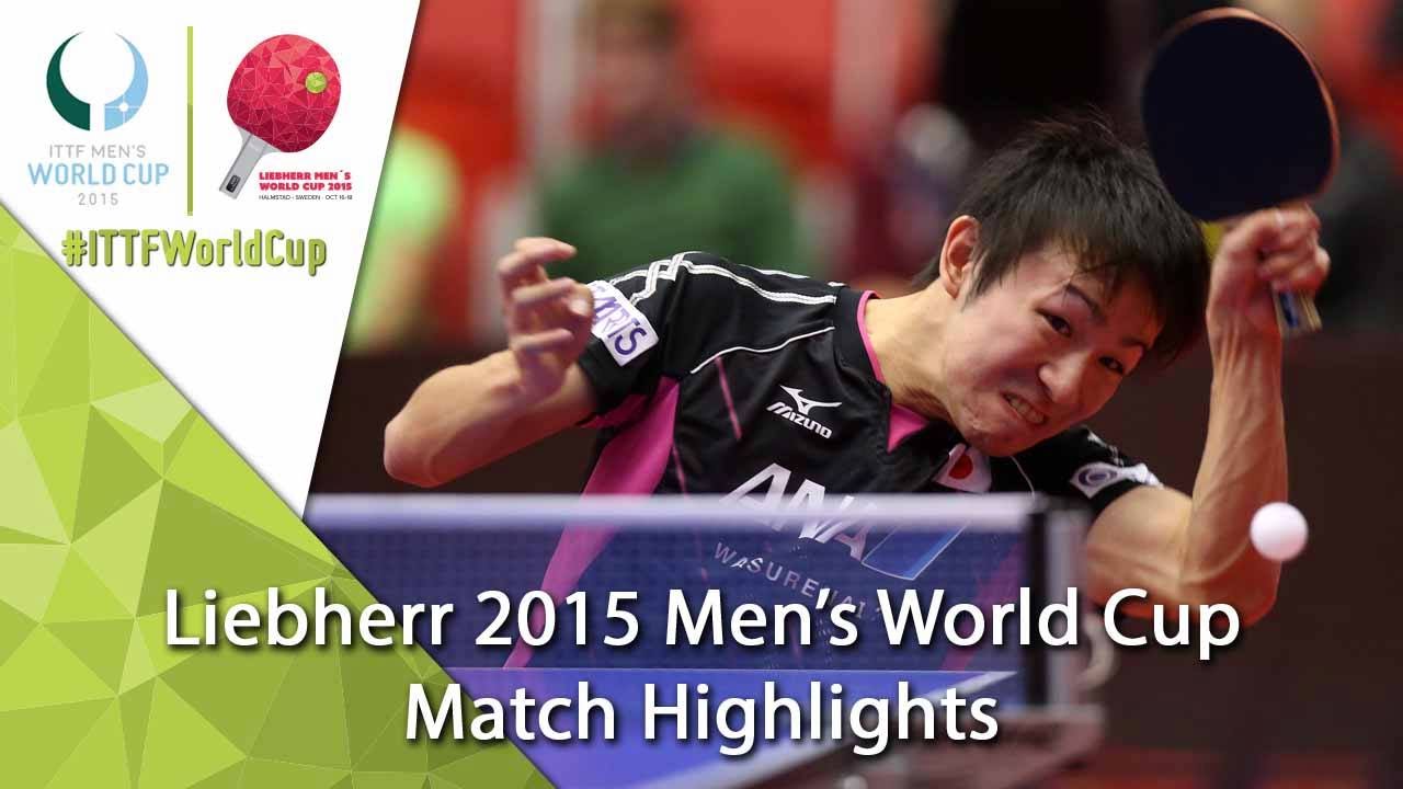 2015 Men's World Cup Highlights: NIWA Koki vs GARDOS Robert (R16)