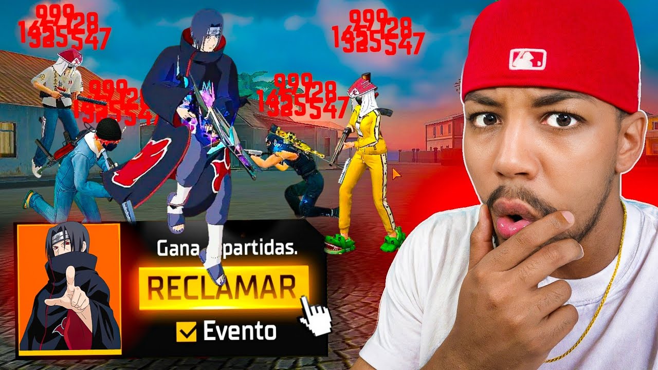ME CONVERTÍ en ITACHI UCHIHA DENTRO de FREE FIRE y ME DIO PODERES 😱