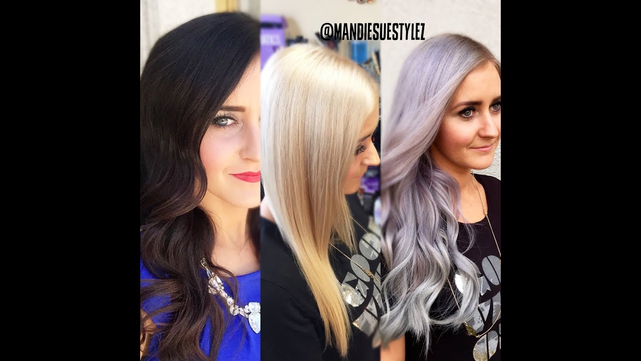 Brunette goes Blonde| METALLIC ICE| Pravana Vivids