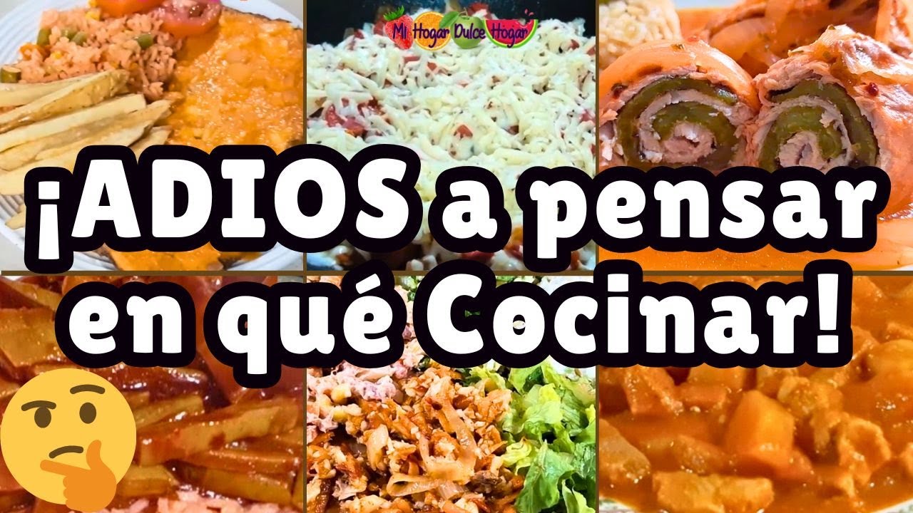 ✅️ ADIÓS a pensar qué Cocinar!!! Menú Semanal Rápido y Fácil #mihogardulcehogar #menusemanal