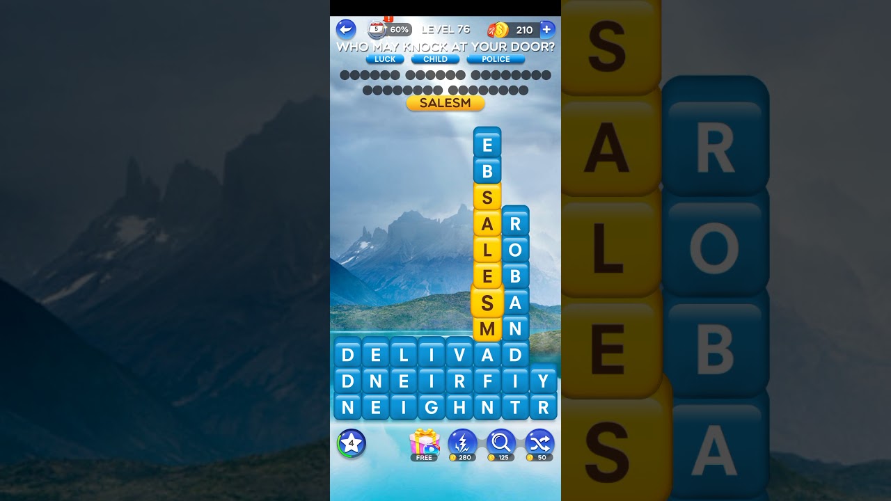 Word Crush Level 76 | Word Crush Who May Knock At Your Door?