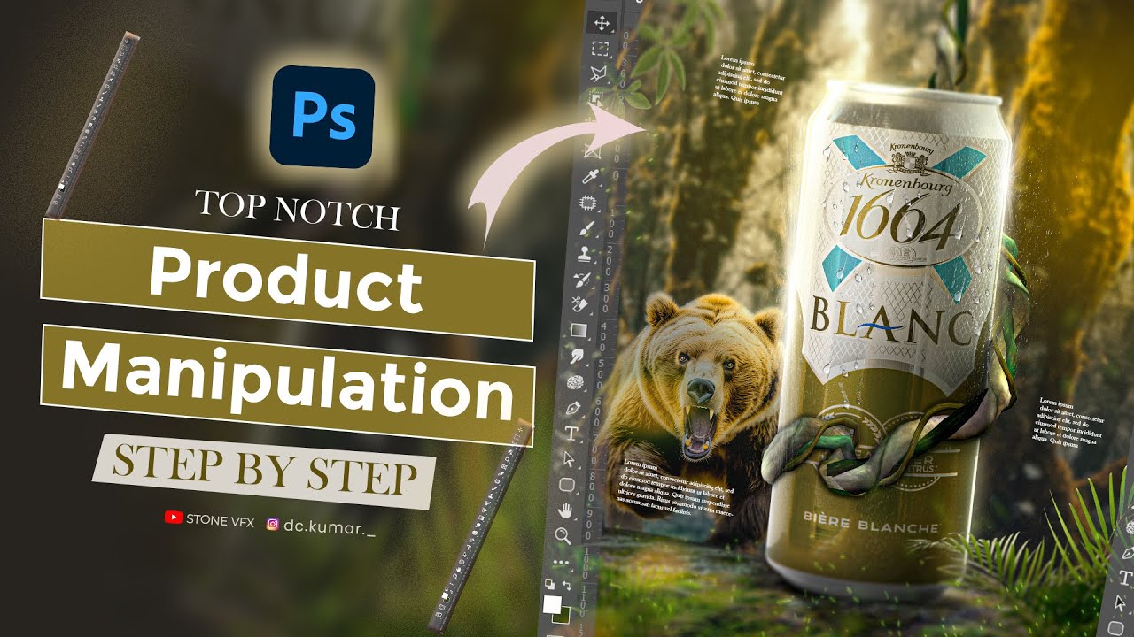 Top Notch Product Manipulation in Photohop || Step-by-step Tutorial. #productmanipulation #photoshop