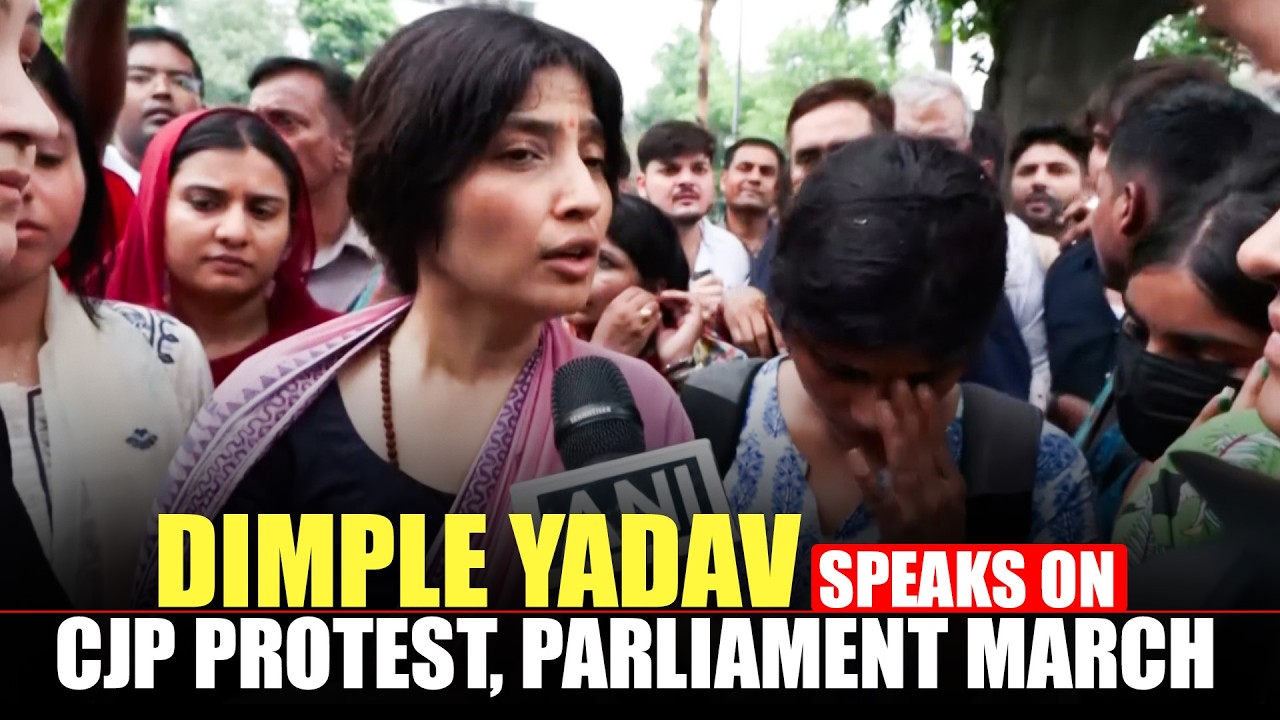 WATCH: Dimple Yadav&rsquo;s big allegation on Delhi Police | CJP&rsquo;s protest March at Jantar Mantar