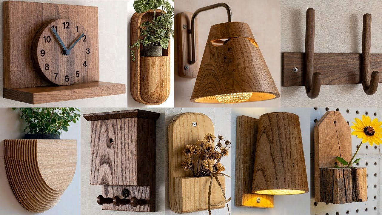 Wall mounted wooden décor and functional pieces you can make for profit or use in your living spaces