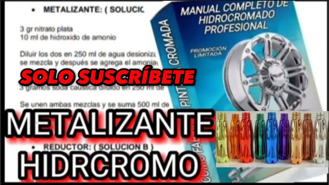 LA FORMULA DE HIDROCROMO[.curso gratis PASO A PASO EN GRAMOS solo suscríbete