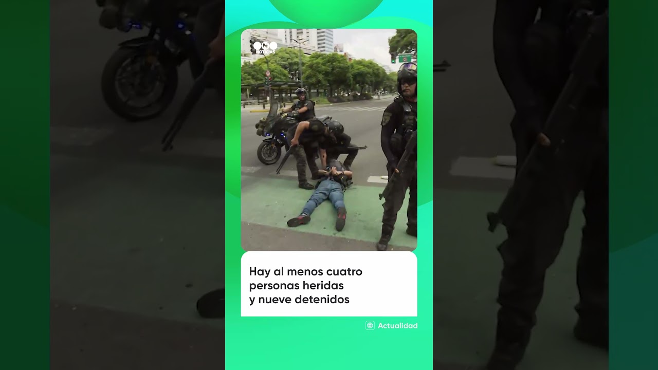 Una serie de INCIDENTES se registraron en las inmediaciones del Congreso