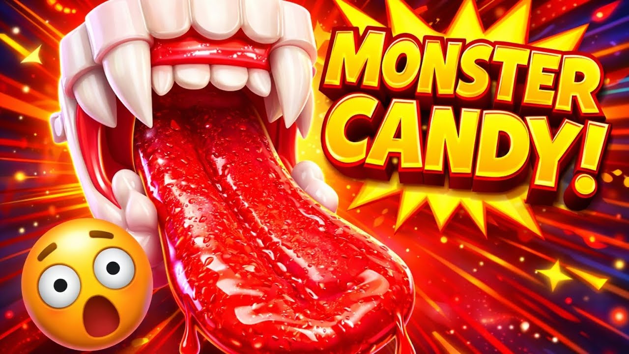 😱🍭This Monster Candy Has a Tongue & Teeth… Would You Try It?! 😱🍭