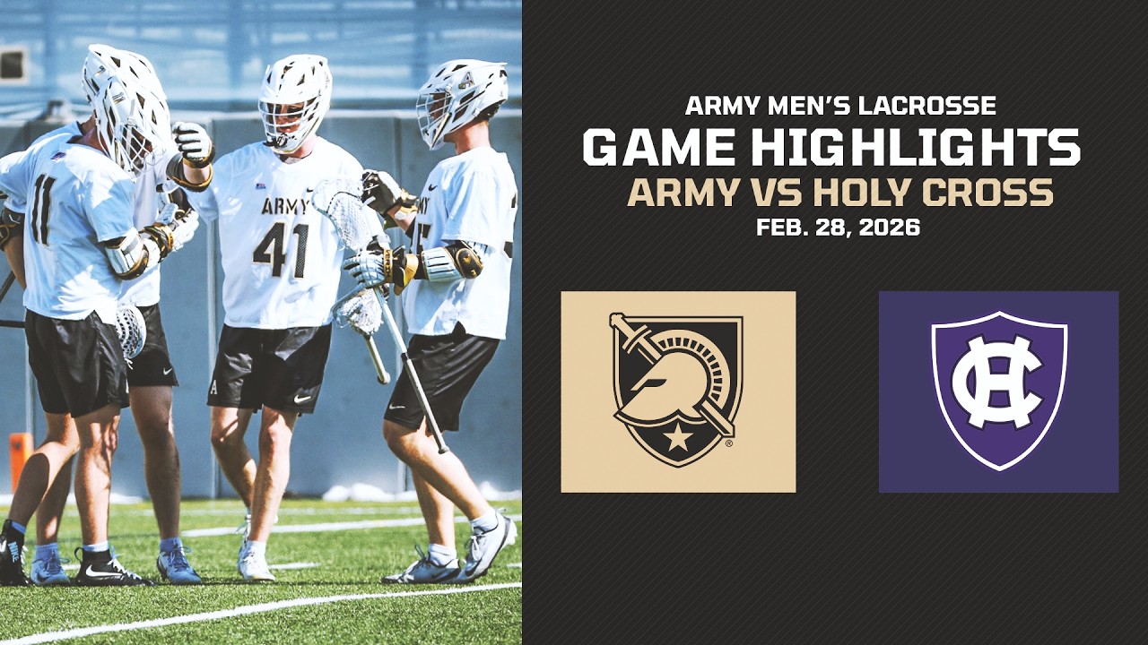 Army vs. Holy Cross Men's Lacrosse Game Highlights