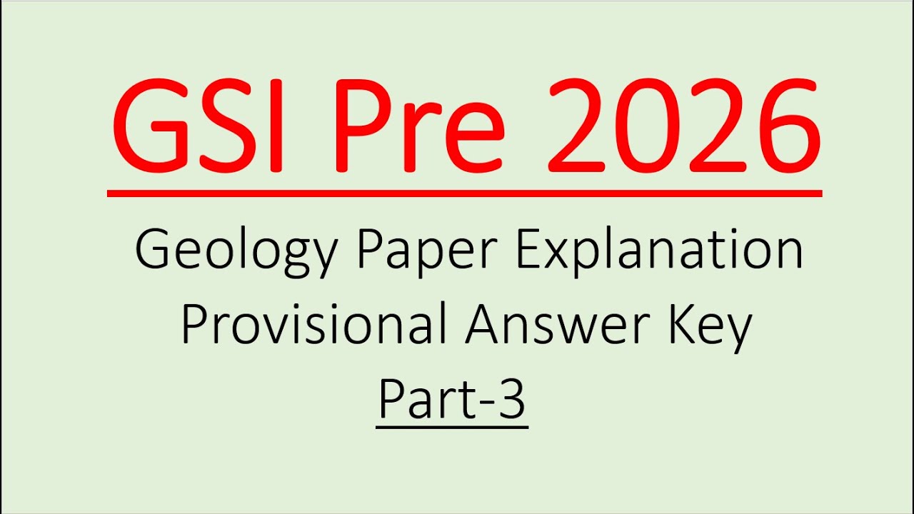 GSI Pre 2026 | Объяснение экзаменационного задания по геологии №3 | Предварительные ответы | #geo...