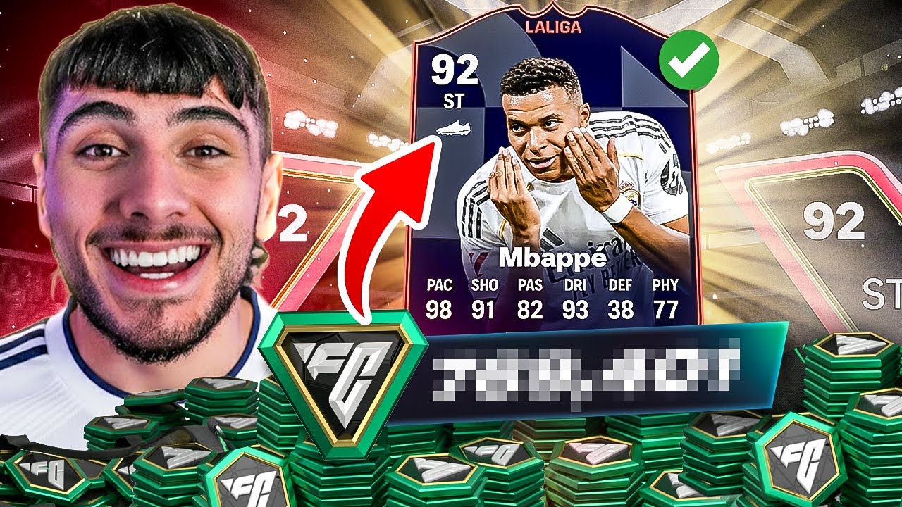 Сколько очков FC у Мбаппе за 92 POTM?