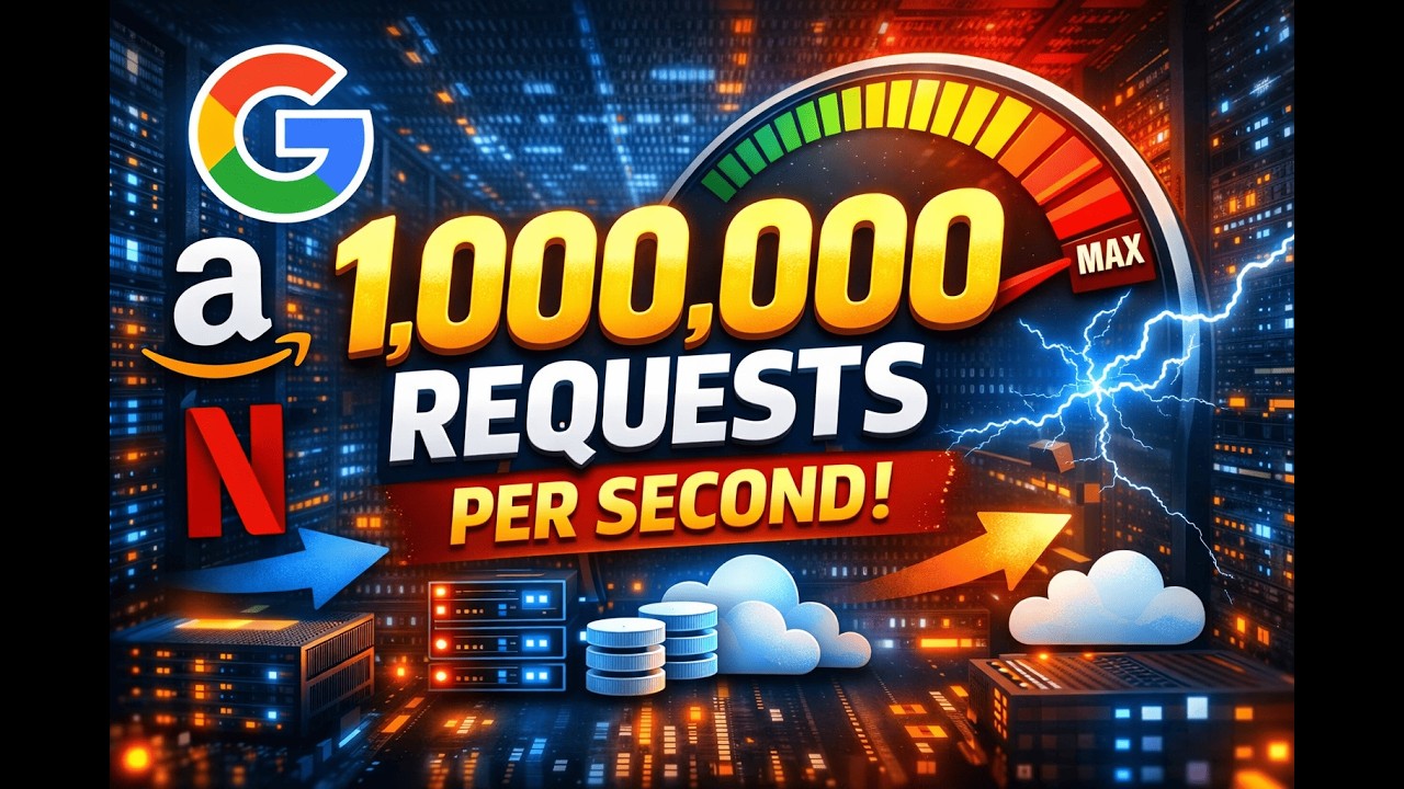 How Big Tech Handles 1,000,000 Requests Per Second (System Design Explained)