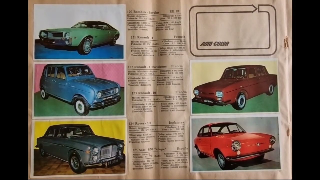Album de cromos Auto Color (1967-68)