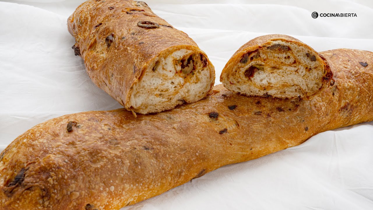 Pan de tomate seco y aceitunas con Joseba Arguiñano