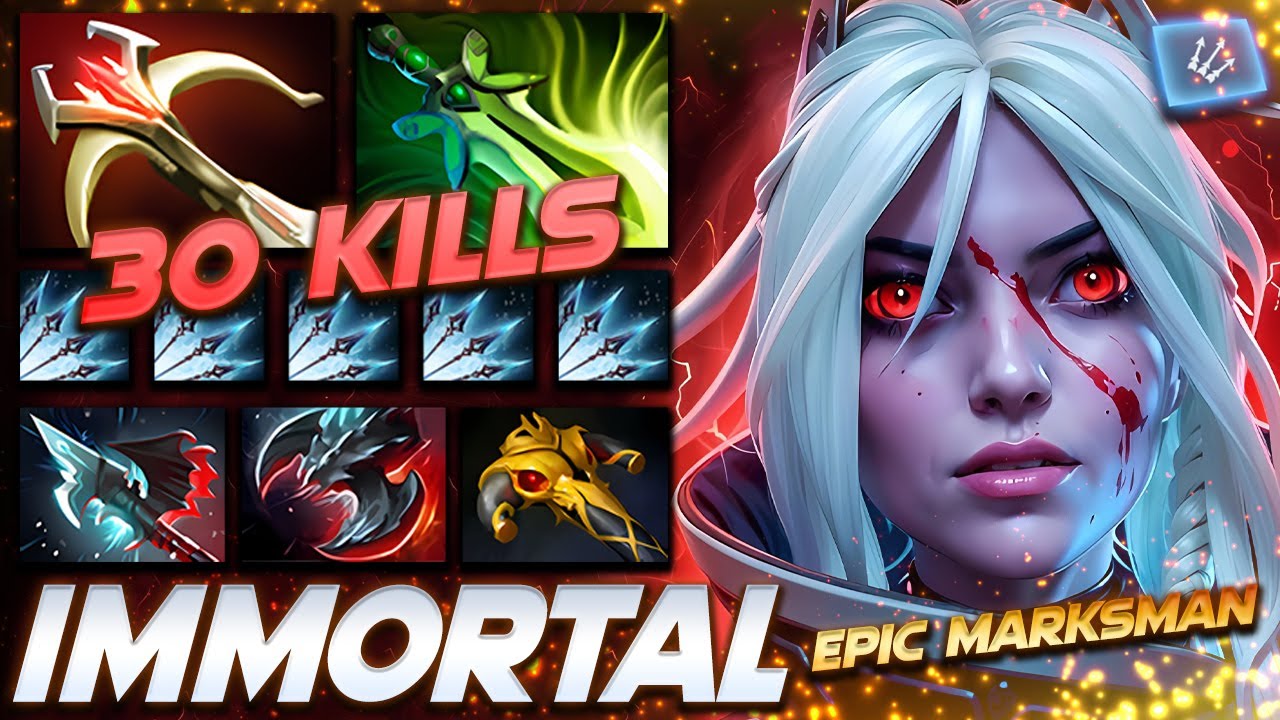 Drow Ranger Epic Marksman - Dota 2 Pro Gameplay [Watch & Learn]