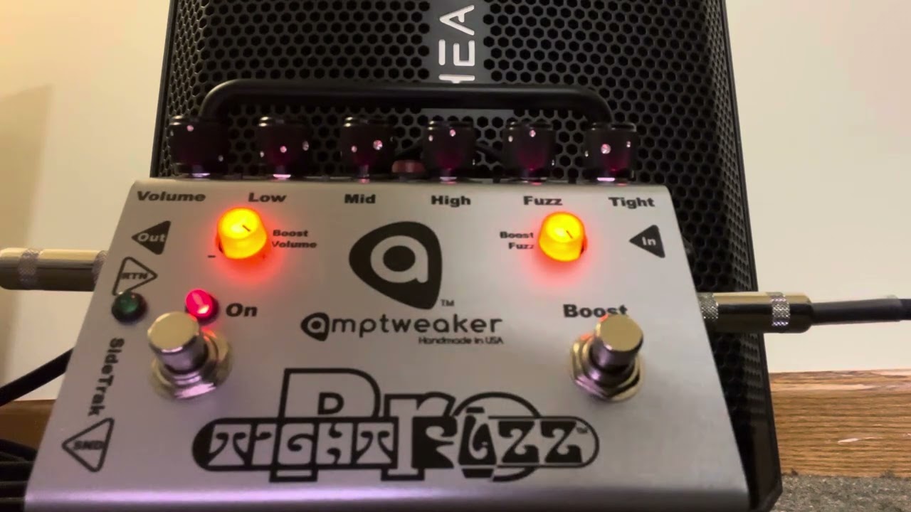 9/23/2023 Experiment Amptweaker Tight Fuzz Pro pedal boosted silicon octave fuzz setting
