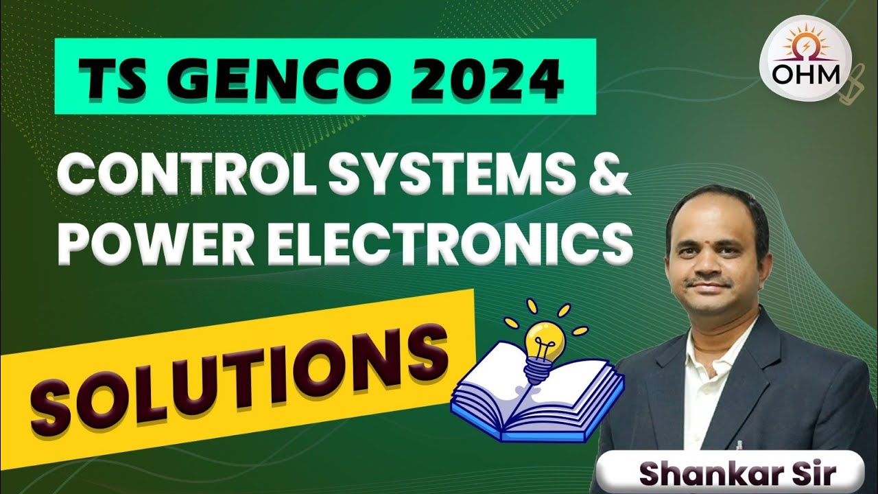 Экзамен TS GENCO-2024 || Вопросы по силовой электронике и системам управления с подробными решениями