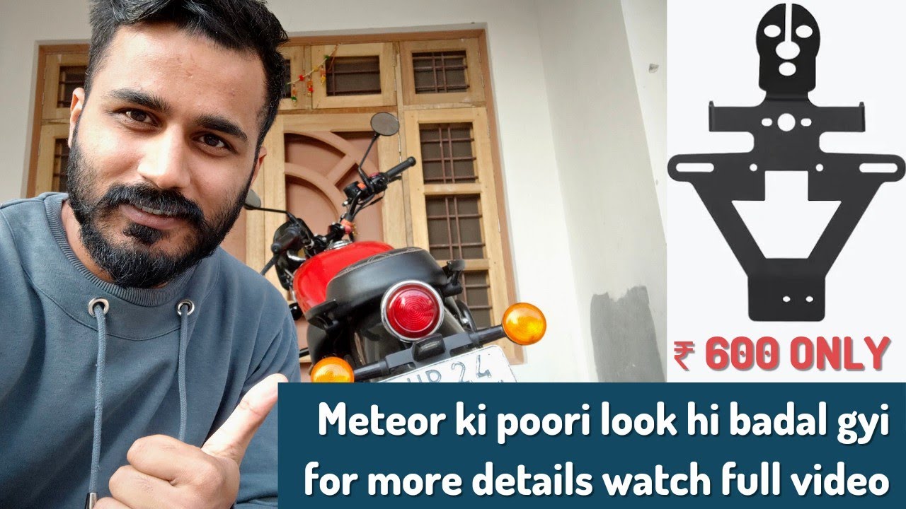 Installing Tail Tidy on Meteor 350 | Meteor Modification #meteor350 #royalenfield