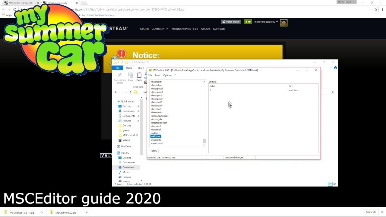 Моя летняя машина &mdash; как пользоваться MSCEditor 2020