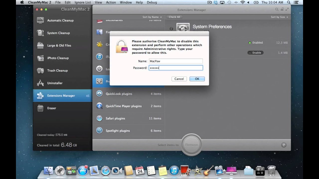 CleanMyMac 2: How To Manage Extensions on Your Mac