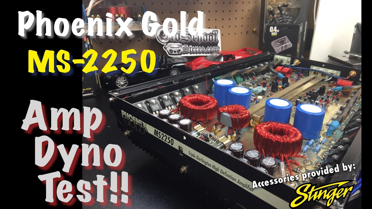 Phoenix Gold MS-2250 Amp Dyno Test Old School