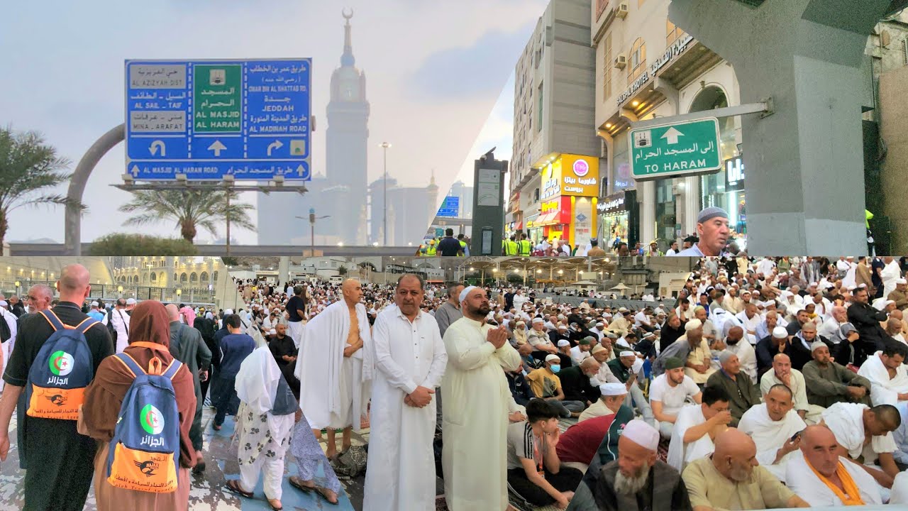 شاهد زحمة في المسجد الحرام وشارع الغزة قبل موسم رمضان 