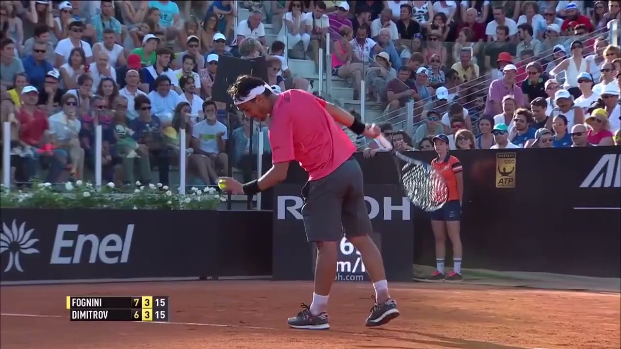F. Fognini Vs. G. Dimitrov - Rome R2 2015