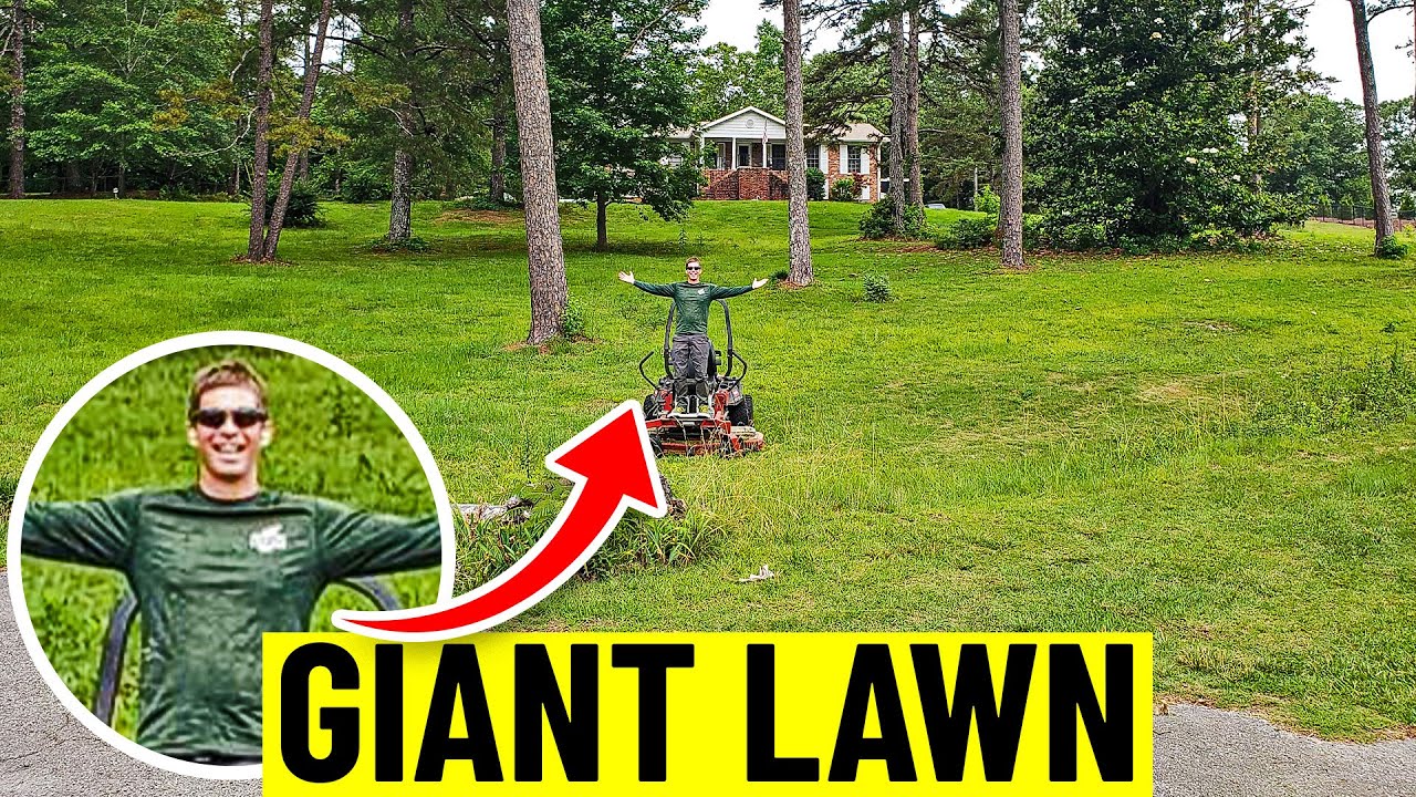 Massive Overgrown Lawn Gets Makeover - Sweet Lady Refuses Free Service and Insists on Paying