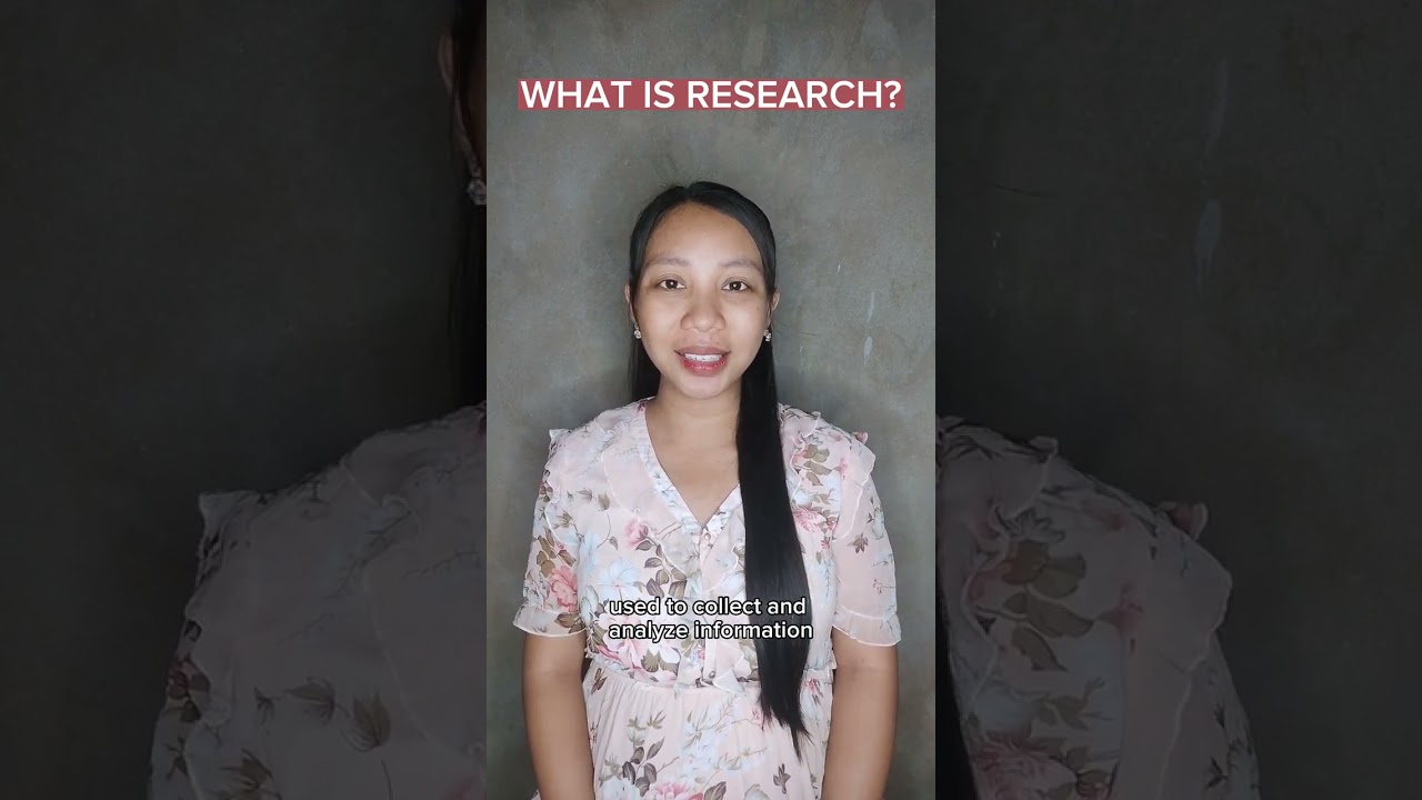 WHAT IS RESEARCH?