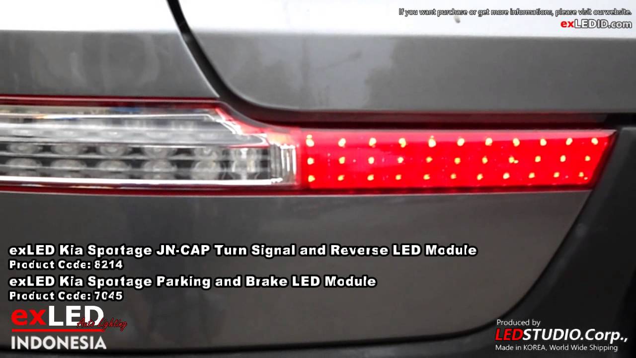 exLED Kia Sportage Full LED Tuning on Rear Reflector