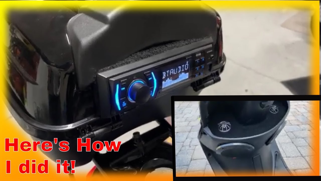 Tao Tao ATM50-A1 Scooter Fully Custom Stereo System Install