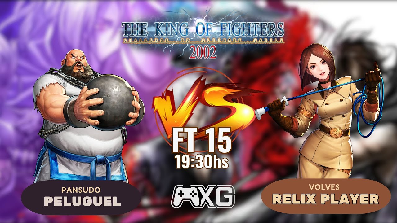LIVE ESPECIAL - FT15 - PANSUDO PELUGUEL RJ VS RELIX PLAYER. KOF 2002 - VINGANÇA PELO DANIEL RJ