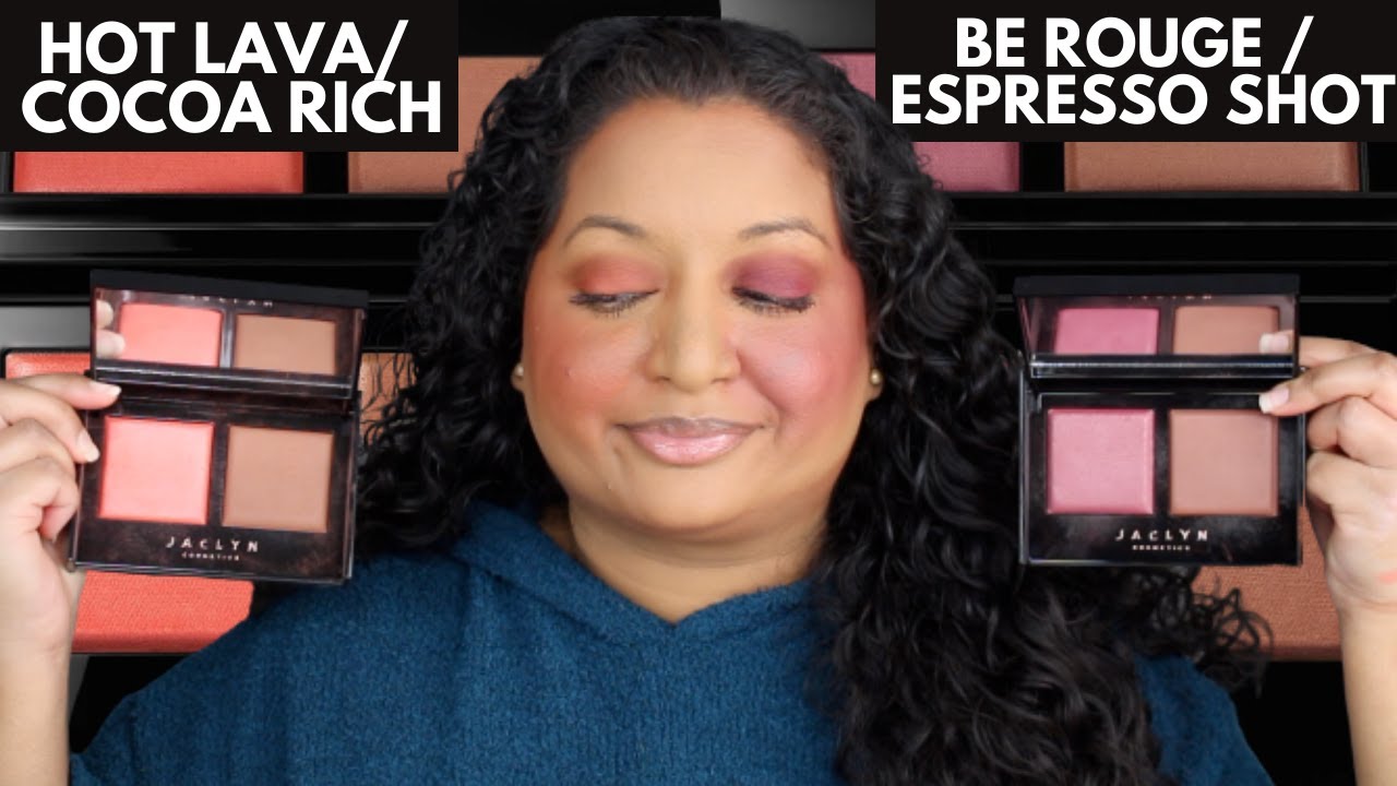 Jaclyn Cosmetics Bronze & Blushing Duo Be Rouge/ Espresso Shot and Hot Lava/Cocoa Rich Review