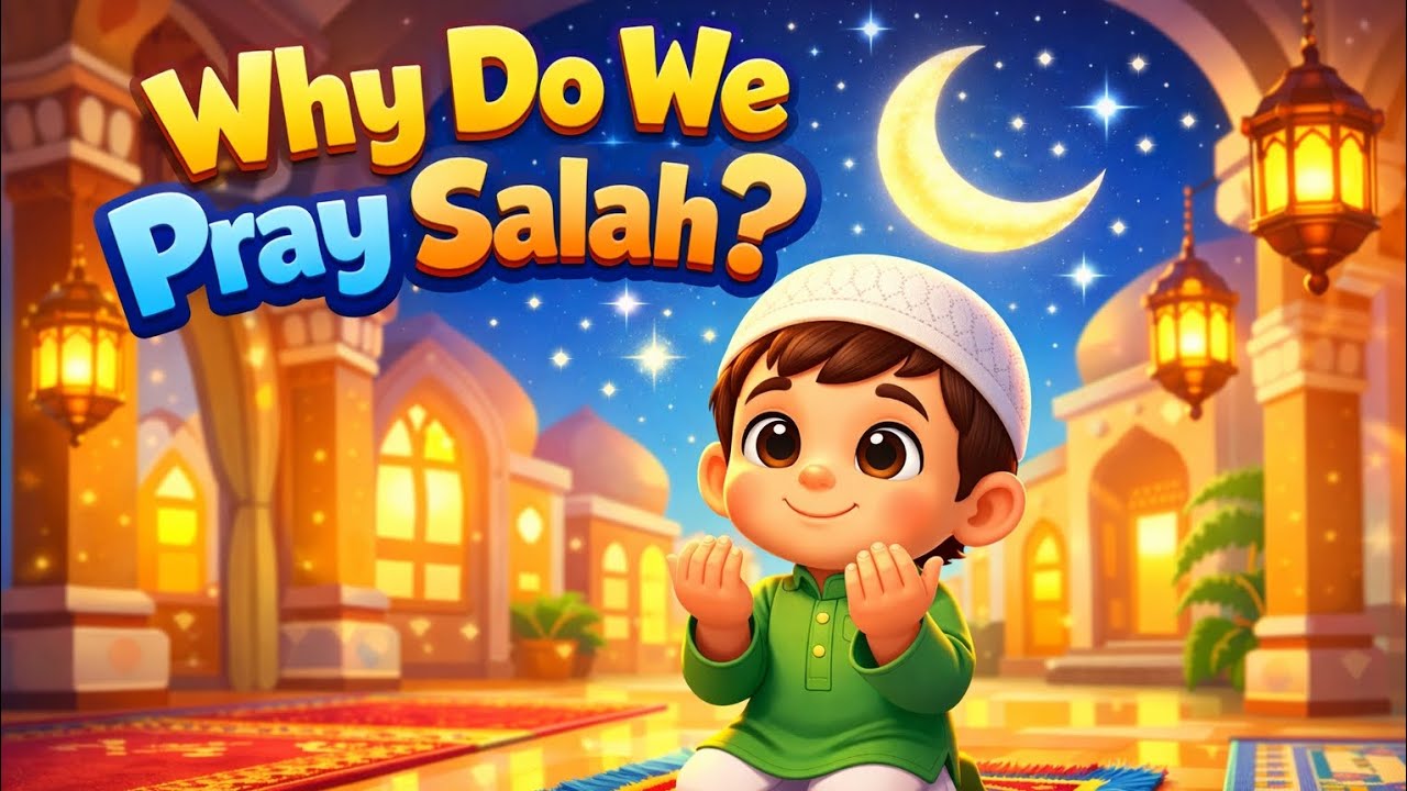 Why Do We Pray Salah? 🌙 | Islamic Learning for Kids | Deen Kids Cartoon #islamicparenting #ramadan 