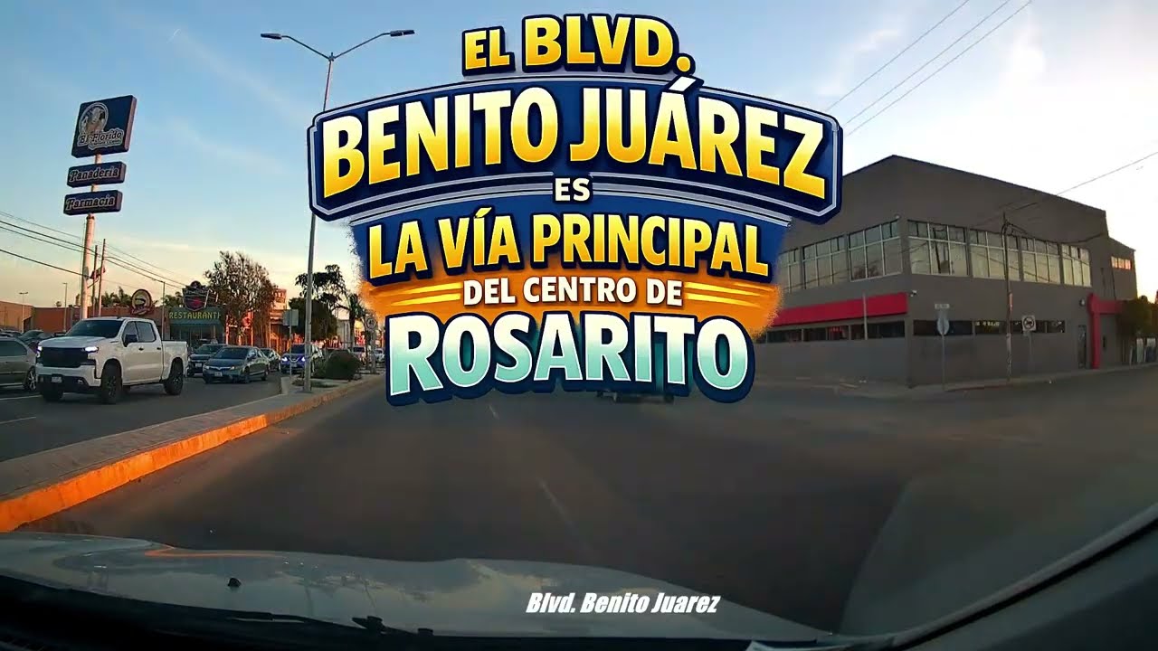 Rosarito: Recorriendo el Blvd. Benito Juarez/Popotla al atardecer