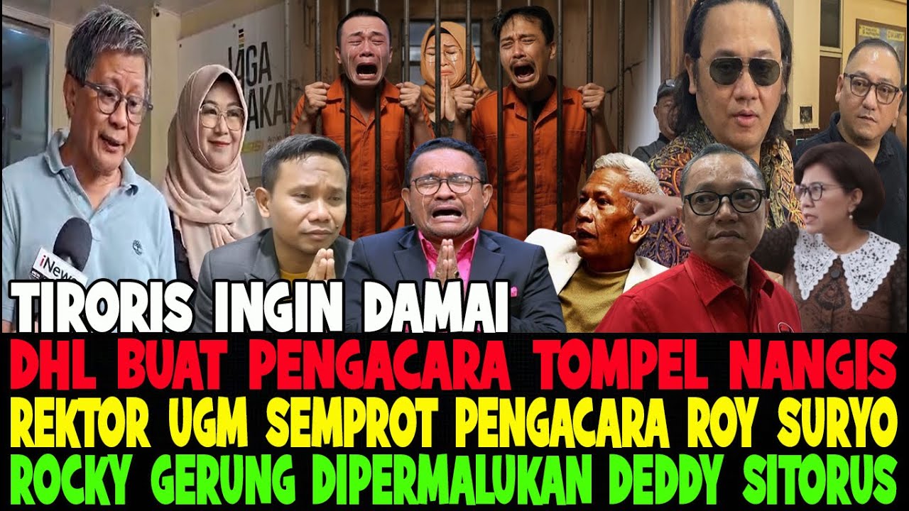 TIRORIS INGIN DAMAI..!! UGM BUNGKAM MULUT PENGACARA ROY 😂 ROCKY GERUNG DIPERMALUKAN DEDDY SITORUS 😂