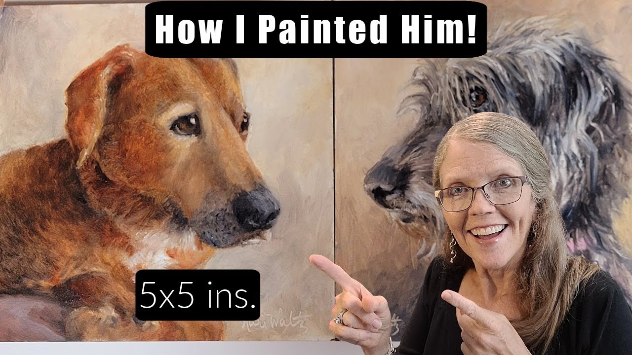 How I Painted a Short-haired Dog in Oil Paint