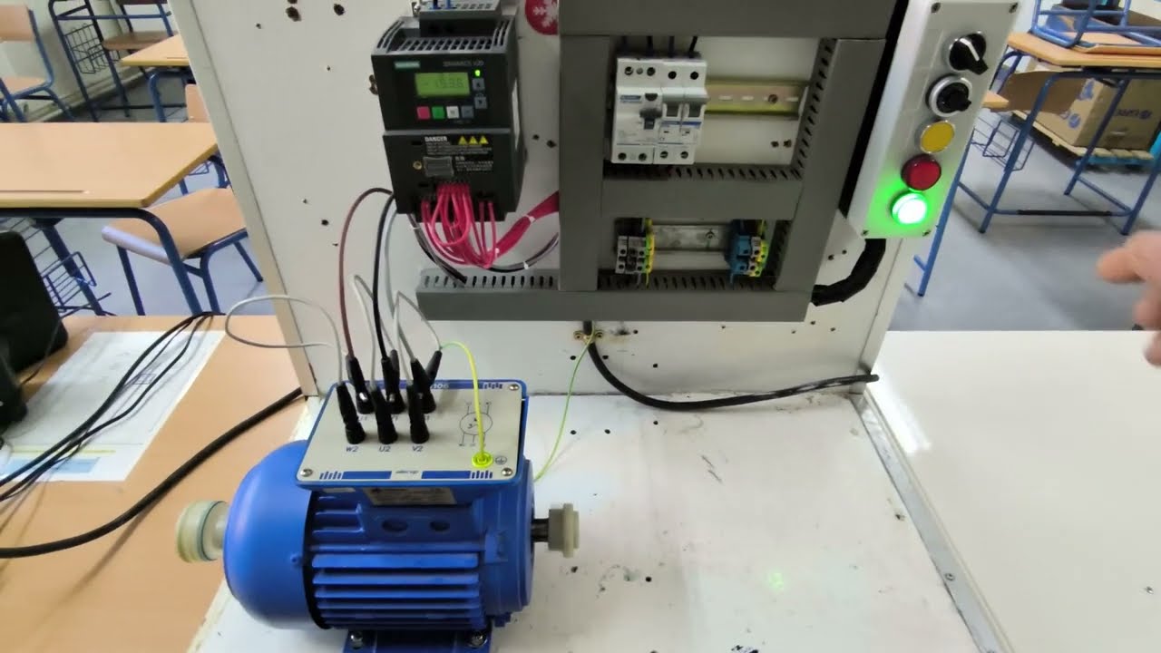 Prueba Macro CN002 del variador de frecuencia Siemens Sinamics V20