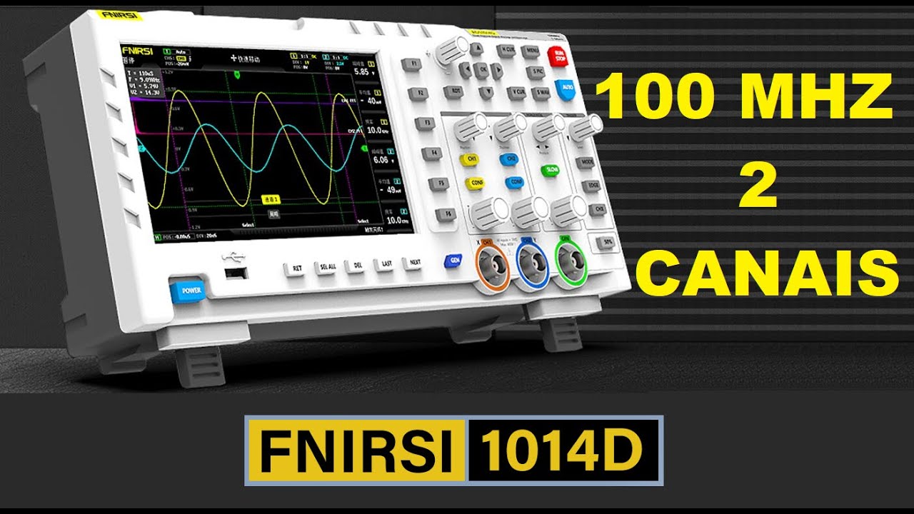 FNIRSI - 1014D Um osciloscópio de Bancada Bom, Bonito e Barato!