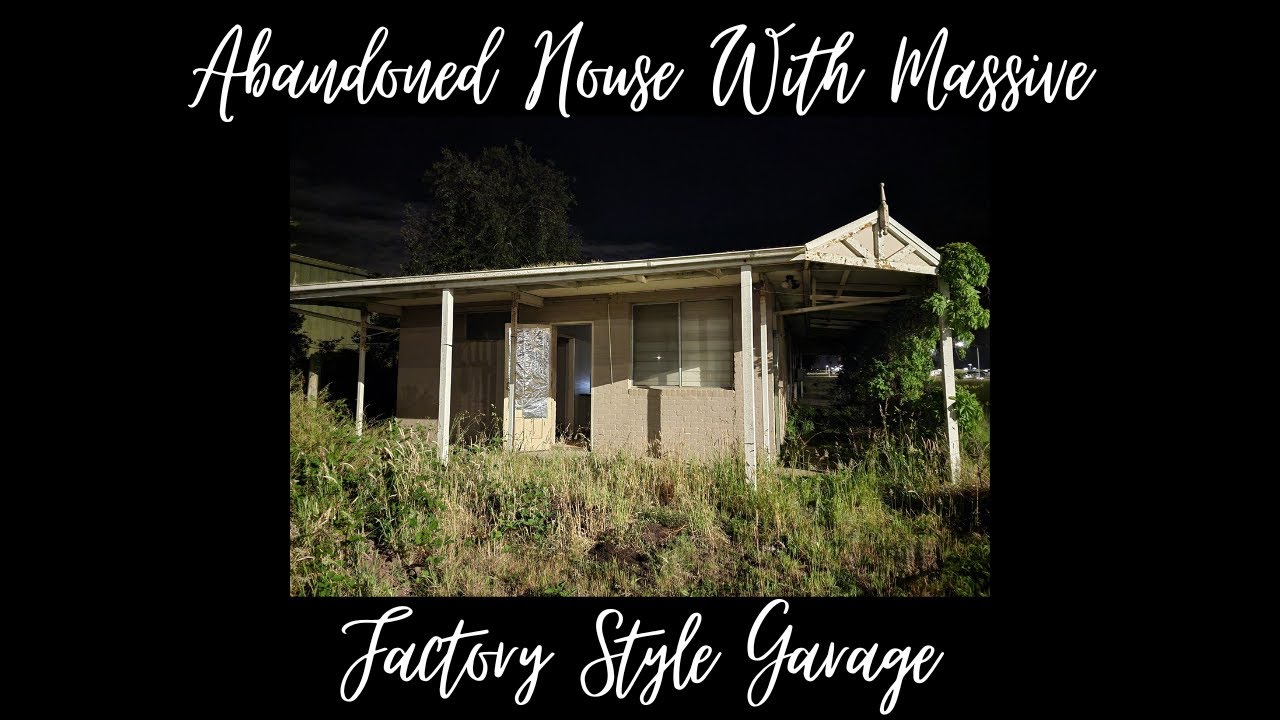 Abandoned House With Massive Factory Style Garage