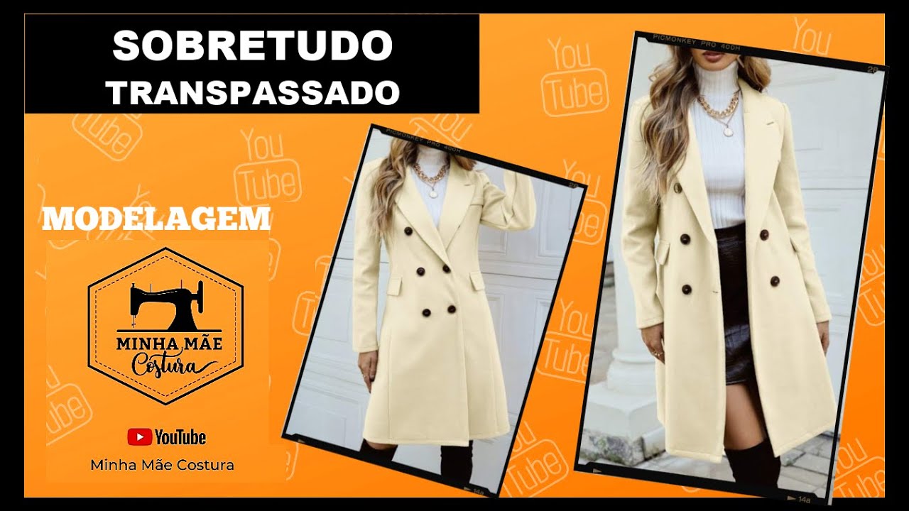 SOBRETUDO TRANSPASSADO  - PASSO A PASSO DA MODELAGEM